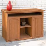 Leisure Season 4 ft. W x 2 ft. D Solid Wood Lean-To Storage Shed in Brown, Size 36.0 H x 50.0 W x 23.0 D in | Wayfair SDH9137