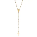 "10k Gold Rosary Necklace, Women's, Size: 17"", Yellow"