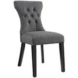 Silhouette Dining Side Chairs Upholstered Fabric Set of 4 EEI-3328-GRY