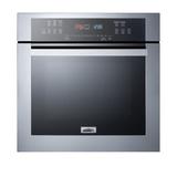 Summit Appliance 23.5" Convection Electric Single Wall Oven, Stainless Steel, Size 23.5 H x 23.25 W x 25.0 D in | Wayfair SEW24SS