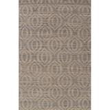World Menagerie Harner Geometric Hand Knotted Wool Taupe Area Rug Hemp/Wool in Brown, Size 96.0 W x 1.0 D in | Wayfair
