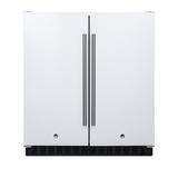 Summit Appliance Summit 5.4 cu. ft. Convertible Mini Fridge w/ Freezer Stainless Steel in White, Size 34.0 H x 29.5 W x 25.38 D in | Wayfair