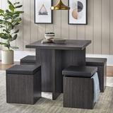 Ivy Bronx Badillo 4 - Person Dining Set Wood in Gray, Size 29.7 H in | Wayfair A28A473B1C73492895B76837B59C7023