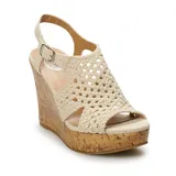 Sonoma Goods For Life Taffy Women's Wedge Sandals, Size: 11, Dark Beige