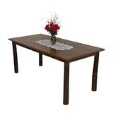Loon Peak® Wyton 72" Solid Wood Dining Table Wood in Brown, Size 31.0 H x 72.0 W x 33.0 D in | Wayfair 7309AC701EEC4ADE8F454939C010B322