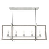 Hunter Fan Woodburn 48 Inch 5 Light Linear Suspension Light - 19811