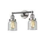 Innovations Lighting Bruno Marashlian Small Bell 16 Inch 2 Light Bath Vanity Light - 208-PN-G54-LED