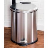 Honey-Can-Do Trash Cans stainless - Oval Stainless Steel Step Trash Can