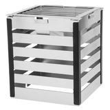 Walco CRT12B 10 1/2" Square Chafer Grill w/ Burner Stand, Stainless Steel, 10-1/2" Square x 12", Silver