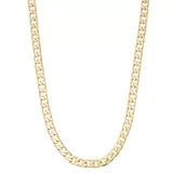"Men's 14k Gold Plated Curb Chain Necklace, Size: 20"", Yellow"