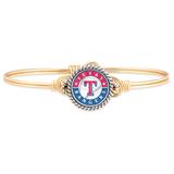Women's Luca + Danni Gold Texas Rangers Petite Bangle Bracelet