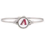 Women's Luca + Danni Silver Arizona Diamondbacks Petite Bangle Bracelet