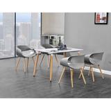 Wrought Studio™ Steadman 6 - Person Dining Set Wood in Gray, Size 30.0 H in | Wayfair 5EE059CDFD2F42B8A203FA03793D0C5A