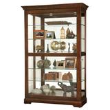 Darby Home Co Khalid Lighted Curio Cabinet Wood in Brown, Size 80.0 H x 50.0 W x 21.5 D in | Wayfair 65E175A25F3A445EAF2288061DB2C30F