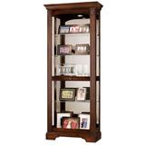Darby Home Co Brigham Curio Cabinet Wood in Brown, Size 78.0 H x 32.0 W x 14.25 D in | Wayfair 3797F7EA87C9421CB1E091E03FA0A8DB