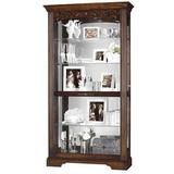 Astoria Grand Bogner Lighted Curio Cabinet Wood in Brown, Size 78.0 H x 42.0 W x 14.25 D in | Wayfair DACF0C9804504BFABD47652462147A10