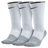 Men's Nike 3-pack Dri-FIT Training Crew Socks, Size: 8-12, White