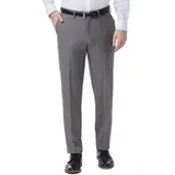Haggar® Men's Premium Comfort 4-Way Stretch Slim Fit Flat Front Dress Pants, Grey, 36 x 32