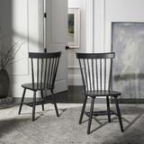 Parker 17''H Spindle Dining Chair in Charcoal Grey (Set of 2) - Safavieh AMH8500G-SET2