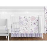 Sweet Jojo Designs Watercolor Floral 11 Piece Crib Bedding Set Polyester | Wayfair WatercolorFloral-LV-GY-11
