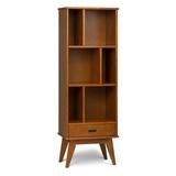 Wade Logan® Kenesaw 64" H x 22" W Standard Bookcase Wood in Brown, Size 64.0 H x 22.0 W x 14.0 D in | Wayfair 3AXCDRP-12-TK