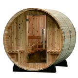 Almost Heaven Saunas Audra 4 Person Traditional Steam Sauna in Cedar in Brown, Size 77.0 H x 72.0 W x 72.0 D in | Wayfair AHCPY51RU
