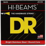 DR Strings MR5-45 Hi-Beam Stainless Steel Bass Guitar Strings - .045-.125 Medium 5-string