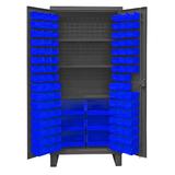 Durham Manufacturing 78" H x 36" W x 24"D Lockable Cabinet 12 Gauge Steel in Blue, Size 78.0 H x 36.0 W x 24.0 D in | Wayfair HDC36-102-3S5295