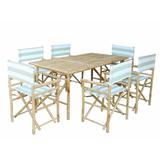 Bay Isle Home™ Collin 7 Piece Solid Wood Dining Set Wood in Brown, Size 29.5 H in | Wayfair 09D76521BBF34D0F88B47371239987C0