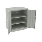 Tennsco Corp. Deluxe 2 Door Storage Cabinet Stainless Steel in Gray, Size 42.0 H x 36.0 W x 24.0 D in | Wayfair 2442-53