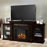 Real Flame Calie 67" TV Stand w/ Fireplace Wood in Brown, Size 30.5 H in | Wayfair 7720E-DE