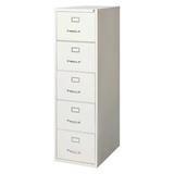 HIRSH 17782 18" W 5 Drawer File Cabinet, Light Gray, Legal