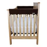 Trend Lab Baby Proofing Tools Brown - Brown Jersey CribWrap Side Rail Cover - Set of Two