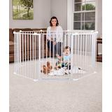 Regalo Safety Gates - White Four-in-One Metal Play Yard/Safety Gate