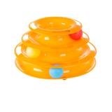 Petmaker Interactive Toys - Orange Three-Tiered Ball Roller Cat Toy
