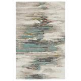 Blue Area Rug - Jaipur Living Tennyson Abstract Handmade Tufted Gray/Area Rug Viscose/Wool in Blue, Size 60.0 W x 0.5 D in | Wayfair RUG137590