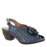 Spring Step Lovella - Womens Euro 38 US 7.5 - 8 Blue Sandal Medium