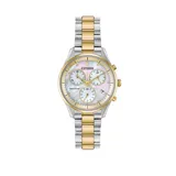 Citizen 2 Tone Stainless Steel Case Chronograph Watch With Mother Of Pearl Dial