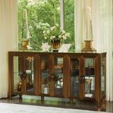 Global Views Apothecary Console Cabinet Plastic/Acrylic in Brown, Size 36.0 H x 72.0 W x 16.0 D in | Wayfair 2576