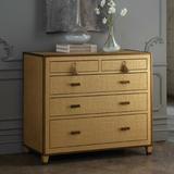 Global Views Chest of Drawers, Metal in Yellow, Size 35.0 H x 41.0 W x 18.0 D in | Wayfair AG2.20022
