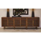 Global Views Nelson Long Cabinet Wood in Brown, Size 28.0 H x 86.0 W x 17.0 D in | Wayfair 7.20201