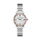 Seiko Women's Crystal Accent Two Tone Stainless Steel Watch - SFQ798, Size: Small, Multicolor