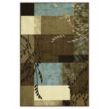 Maples Highland Textured Print Multicolor Area and Throw Rugs, Blue, 20X34