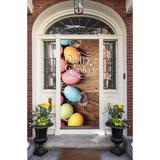 The Holiday Aisle® Happy Easter Eggs Door Mural Plastic in Brown, Size 36.0 H x 80.0 W x 1.0 D in | Wayfair B061EBF25D344BBF999DCD2613458637