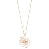 LC Lauren Conrad Openwork Flower Pendant Necklace, Women's, Gold