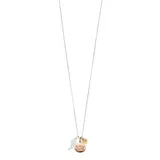 "Timeless Sterling Silver Tri-Tone ""She Believed She Could So She Did"" Charm Necklace, Women's, White"
