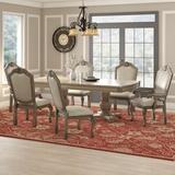 Lark Manor™ Benninger Extendable Dining Set Wood/Upholstered Chairs in White, Size 30.0 H in | Wayfair 1D52759E03234BD58B7FB833AC79BA13