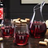 Darby Home Co Kaity Personalized Wine 3 Piece Wine Decanter Set Glass, Size 10.0 H x 8.75 W in | Wayfair 7A289E6F68F840B1B8B49FDA25D48EF4