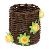 Floral Glory,'Floral Recycled Paper Mini Basket from India'