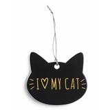 Rosanna The Little Things I Heart My Cat Hanging Figurine Ornament Ceramic/Porcelain in Black, Size 3.5 H x 3.0 W x 0.25 D in | Wayfair 97486